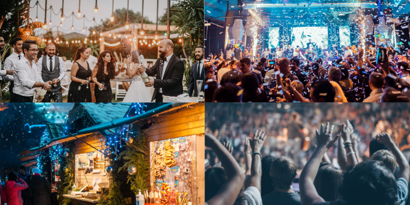 Strom Veranstaltungen Events Party Markt